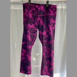 lululemon athletica Purple and Pink Tie-Dye Leggings